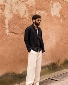 Black Dobby Handmade Resort Shirt By Akaar Taro