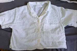 Zara Cropped Shirt