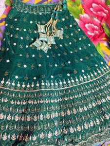 Beautiful Mehendi Lehenga 💚