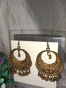 Vintage Gold-Tone Dangle Earrings