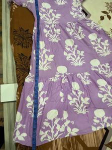 Women Frock Lavender Colour