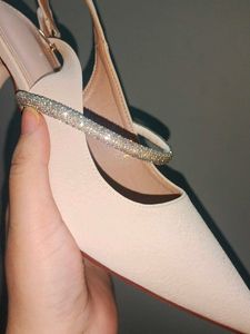 Elegant Grey white Heels
