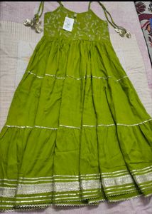Green Embroidered Kurta Set