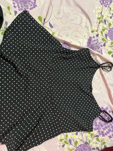 Polka Dot peplum top