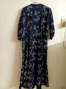 Navy Blue Anarkali women kurta