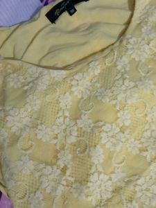 Yellow Lace Top