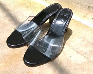 Black Transparent Heel 👠
