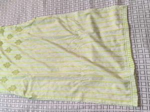 Lime Striped Tunic Top
