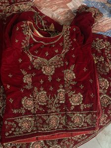 Red Embroidered Lehenga Choli