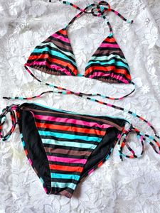 Striped Bikini Set