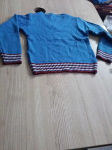 Cute Blue Knit Sweater