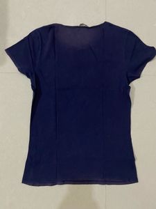 Mango Navy Blue Tee/ T-shirt