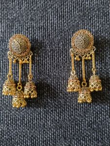 Golden Jumka Earing