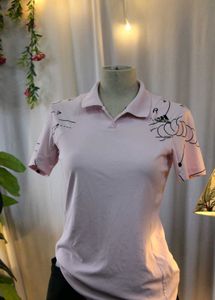Adidas Pink Polo Top