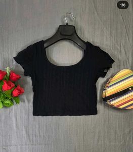 Forever 21 Black Crop Top