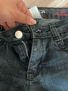 Black Denim Short