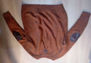 Cozy Korean Brown Knit Sweater
