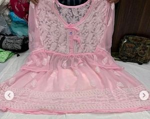 Lucknowi Georgette Kurti...