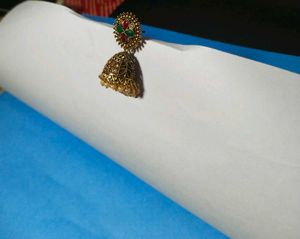 jhumka multicolour beaded