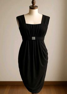 Black Shimmer Bodycon Mini Dress For Women