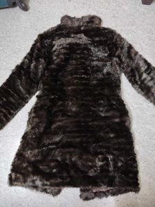 Brown Faux Long Fur Coat