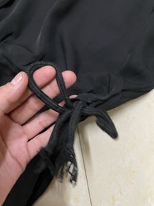 Y2k Strap Bow Wide Leg Korean Baggy Pants