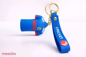 India Cricket Jersey Keychain