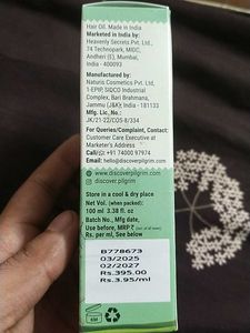 Pilgrim Hair Growth Oil