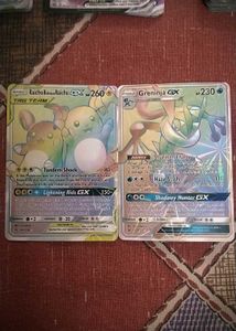 Pokemon Raichu & Greninja GX Card Lot