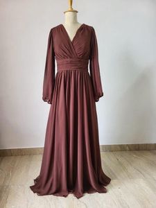 Elegant Brown Maxi Dress