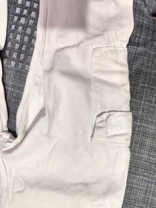 White Cargo Pants