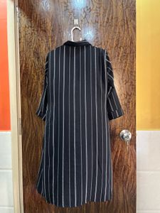 34 bust black shirt dress for women