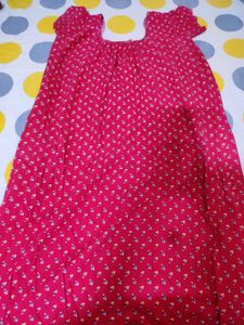 Red Floral Nightsuit