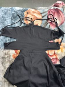 Backless Black Jumpsuit