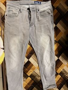 Stylish Grey Denim Jeans