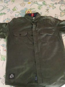 Green Button-Down Shirt