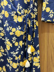 Blue Women A-line Wrap