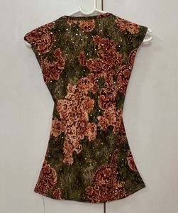 Vintage Pinko Floral Sequin Top