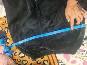 Velvet Black Loungewear Set in XXL size