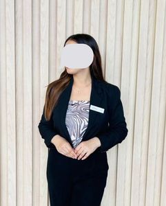 Girls Short Black Coat
