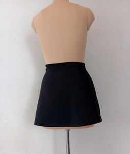 Black A-Line Mini Skirt