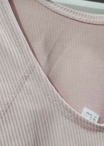 h&amp;m Ribbed Bodysuit Top