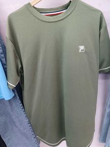 Fila Olive Green Mesh Tee