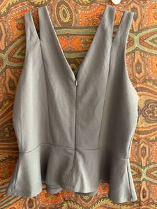 Gray Peplum Tank