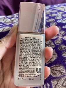 LAKME 9to 5 PRIMER + Matte foundation- Cool Rose