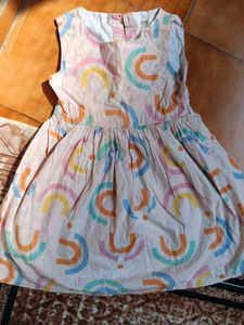 Cute Rainbow Print Dress