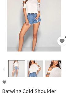 Batwing Cold Shoulder Tape Top