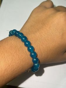 Blue Beaded Star Charm Bracelet