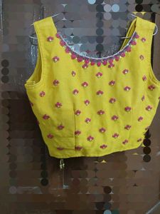 Beautiful Yellow Dress 👗Crop Top Sharara &amp; Shrug