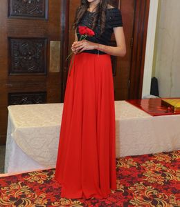 red gown